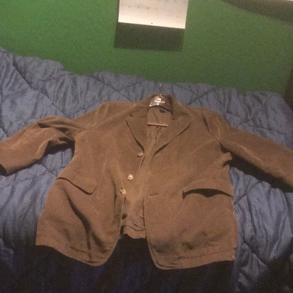 Corduroy brown blazer jacket